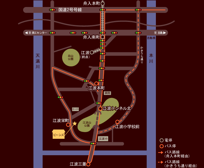 ビーンズさん地図